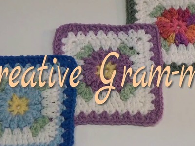 Popcorn Flower Granny Square ( Free Pattern )