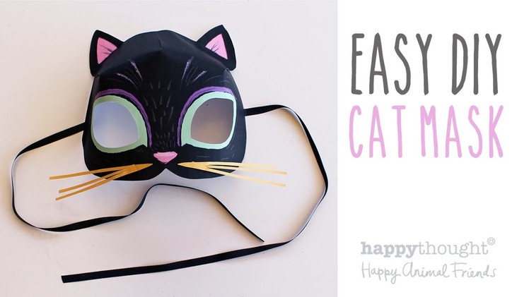 Printable cat mask template + photo tutorial!