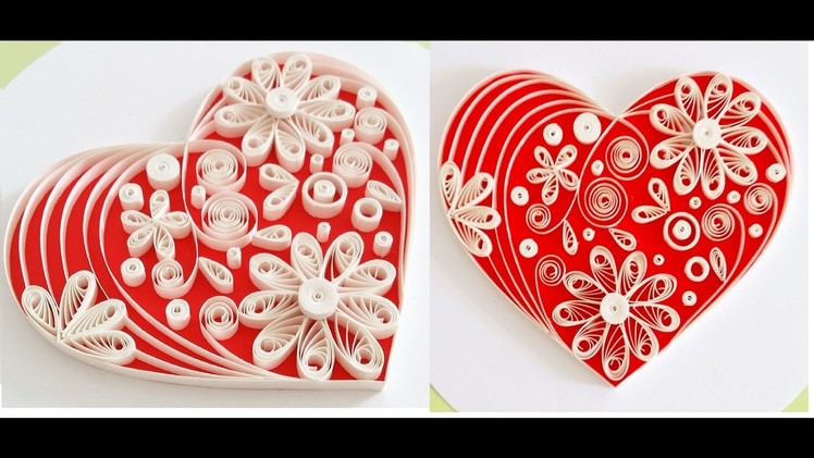 Quilling Heart For  Valentine's Day Gift Ideas Video 3
