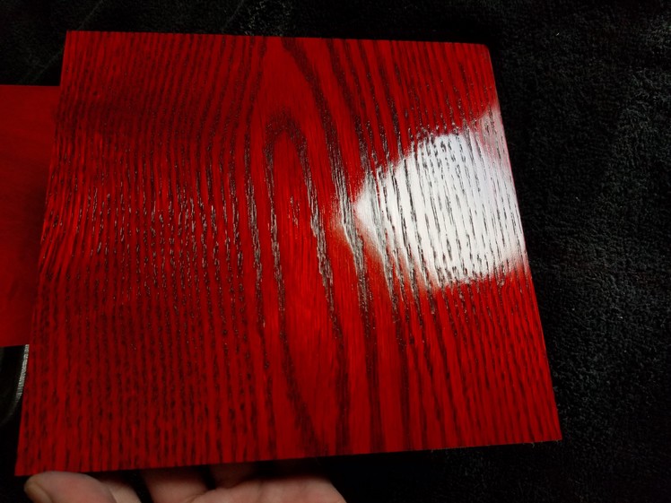 Red Dyes On Oak | Red Dye On Maple | Using Liquid Dyes On Wood To Make Red Wood Stain