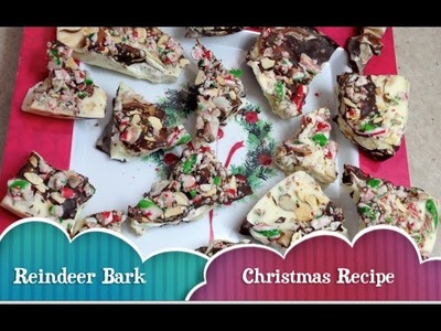Reindeer Bark Christmas Almond Bark Recipe cheekyricho