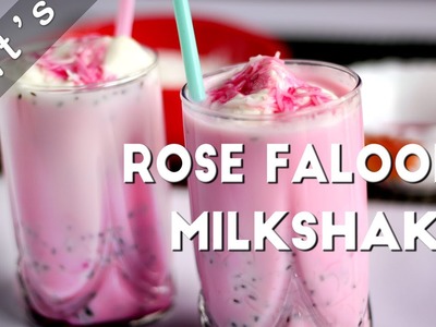 Rose Falooda Milkshake Recipe | Milkshake Recipe In Hindi | Milkshake Recipe - Ep-121