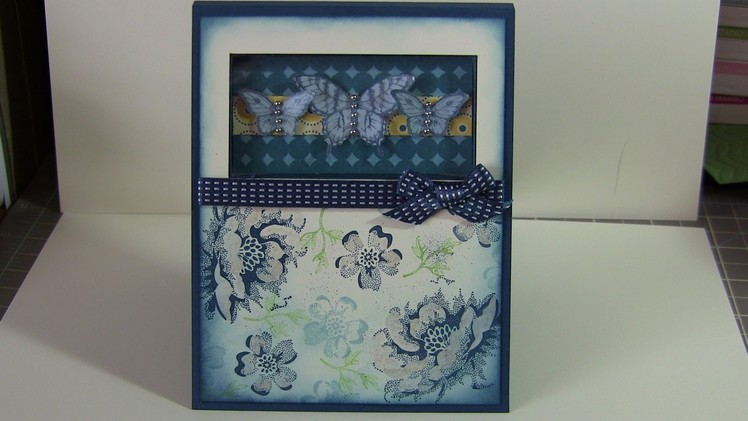 Shadow Box Butterfly Card