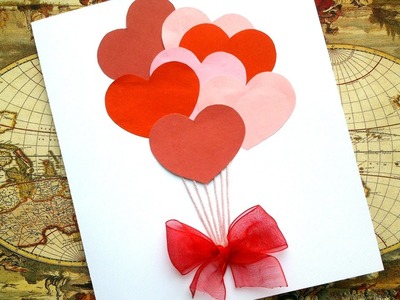 Simple Love Card for 5 minutes - Love Valentine Card Tutorial