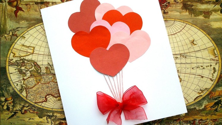 Simple Love Card for 5 minutes - Love Valentine Card Tutorial
