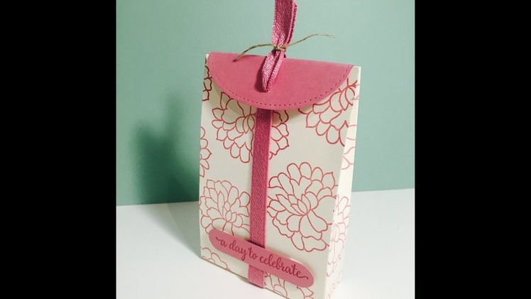So In Love Gift Bag with Stitched Shapes Framelits - Perfect for Wedding Favours, Video Tutorial.