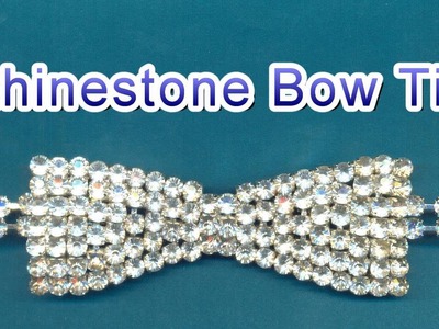 Solder a Rhinestone Chain Bow Tie Necklace with a Heat Gun
