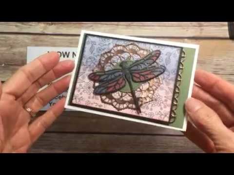 Stampin' Up! Detailed Dragonfly Notecard