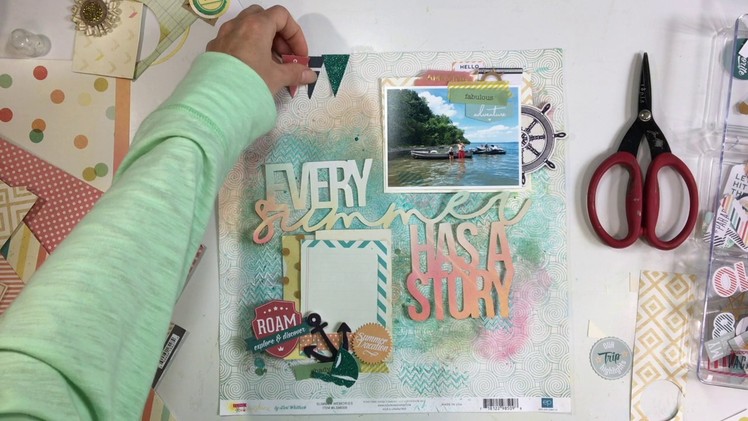 Summer Scrappin' Day 8- Scrapbooking Process #102- "Every Summer has a Story"