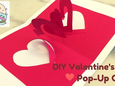 SUPER EASY Pop-Up Valentine's Card ハートポップアップカード ❤ 心形彈出卡 DIY