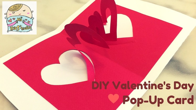 SUPER EASY Pop-Up Valentine's Card ハートポップアップカード ❤ 心形彈出卡 DIY
