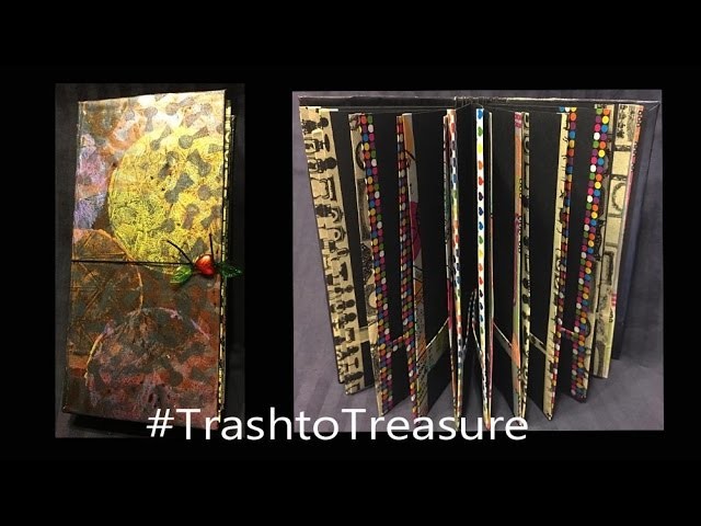 #TrashtoTreasure2017 - Mac N Cheese Altered Tag Book.Storage
