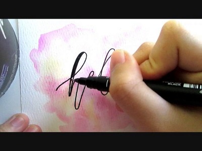 TUTORIAL: EASY WATERCOLOR & CALLIGRAPHY with just a PEN