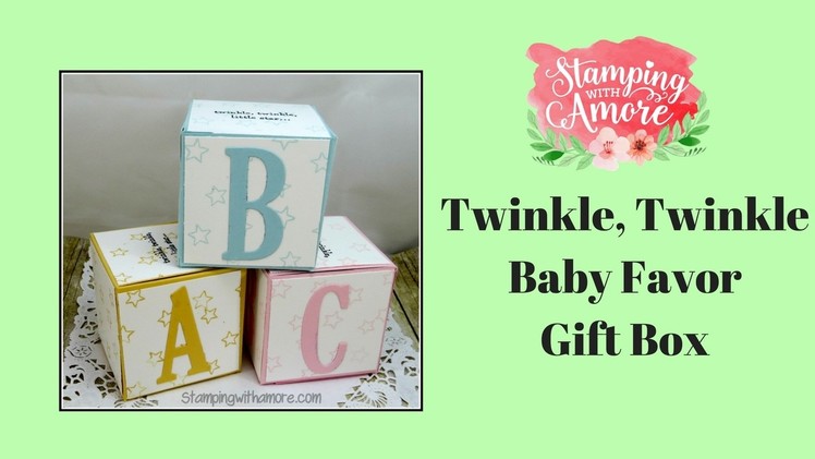 Twinkle, Twinkle Baby Favor Gift Box