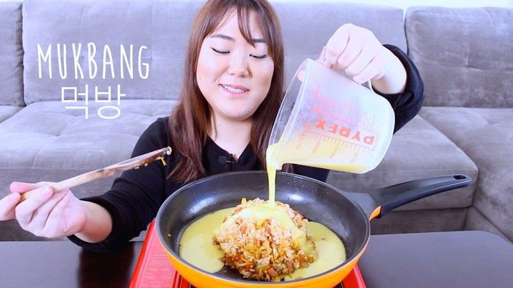 Volcano Kimchi Fried Rice | MUKBANG 먹방 | 한라산 김치볶음밥