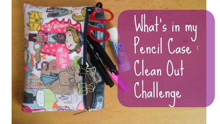 What's in my Pencil Case: Clean Out Challenge