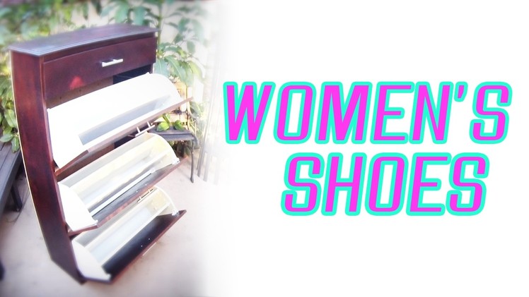 Woman's Shoe Cabinet with a Secret
