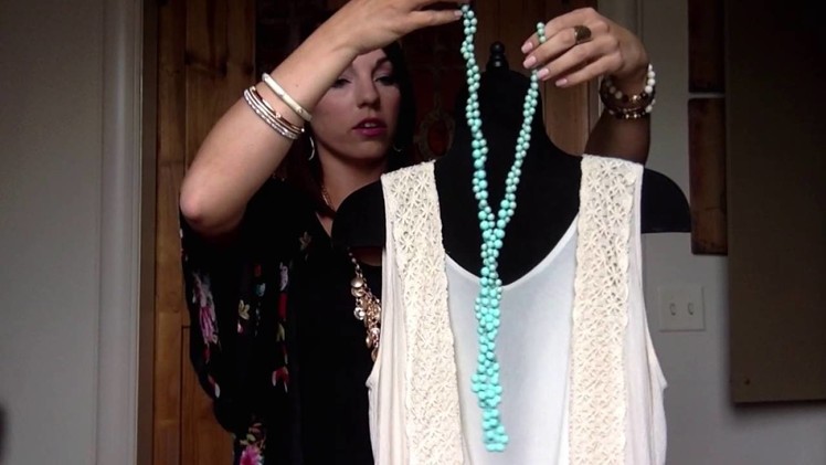 A Few Minutes of Fashion with Chelsey Knapp - Seabreeze Necklace Versatility