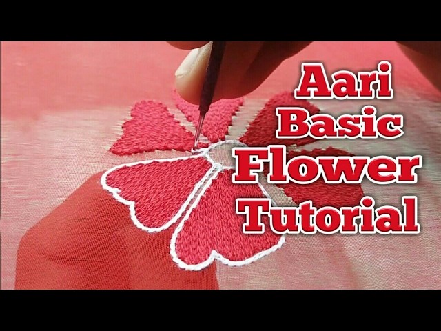 Aari Embroidery basic flower Tutorial