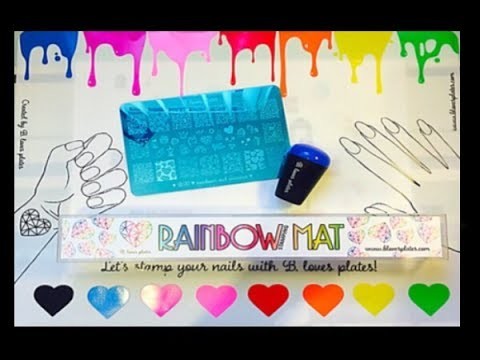 B.loves Plates | Rainbow Mat & Unicorn & Rainbows Plate Review | How To?