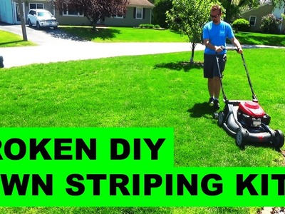 Broken DIY Striper on Honda Self Propelled Lawn Mower