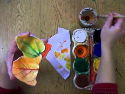 Clay Leaves Step 2: paint leafs