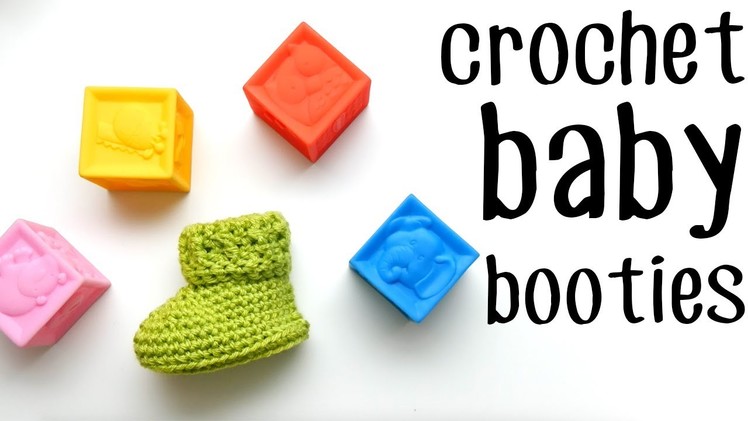 Crochet Parker Baby Booties Left Handed
