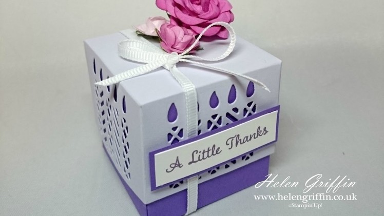 Cute Square Treat Box With Window Box Dies | Stampin'Up!