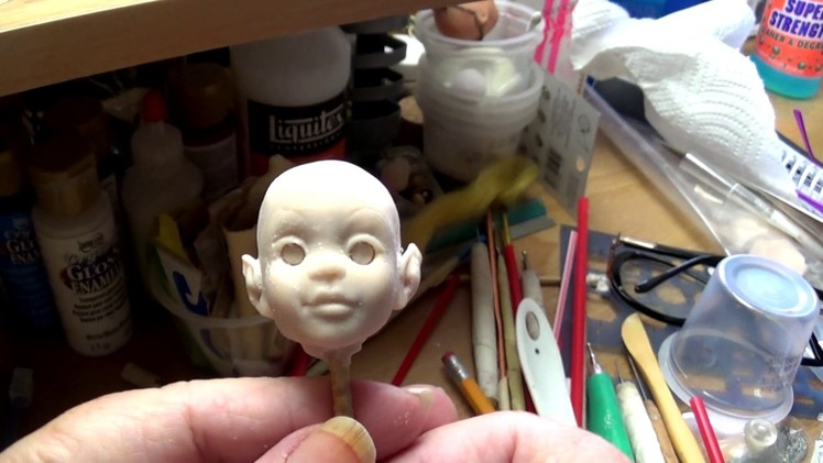 Day 4 Blogging sculpting my new doll