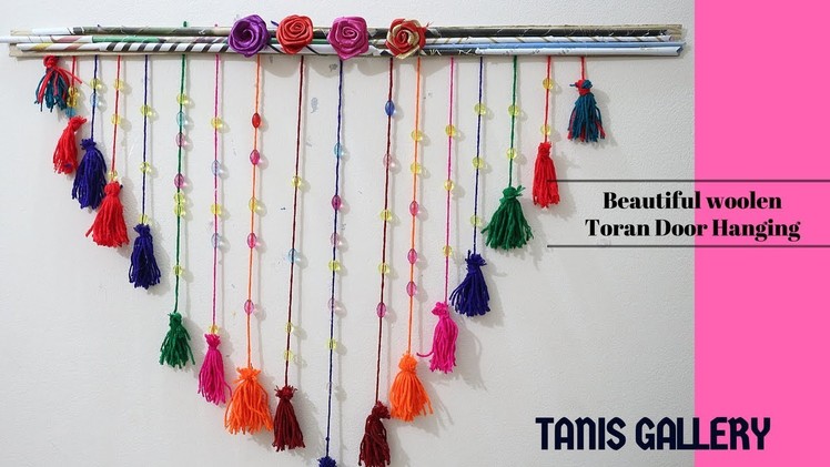 DIY cute & Beautiful woolen Toran Door Hanging | Handmade toran design | Home Decore Ideas