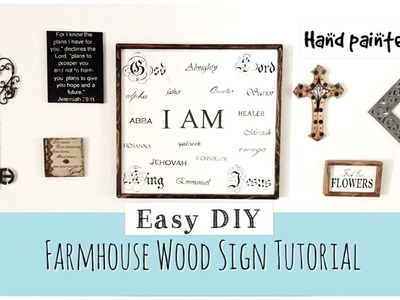 DIY Farmhouse Sign | Wood Sign Tutorial | momma from scratch