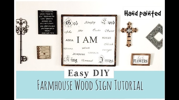 DIY Farmhouse Sign | Wood Sign Tutorial | momma from scratch