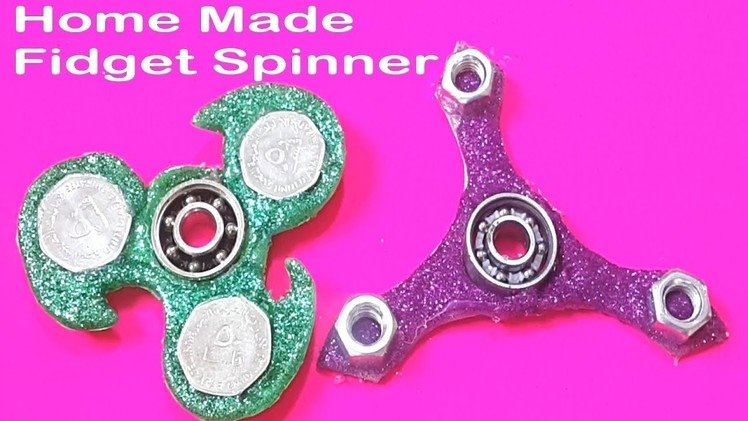 DIY FIDGET SPINNERS! Easy Ways To Make A Fidget Spinner Toy, Home Made Fidget Spinner