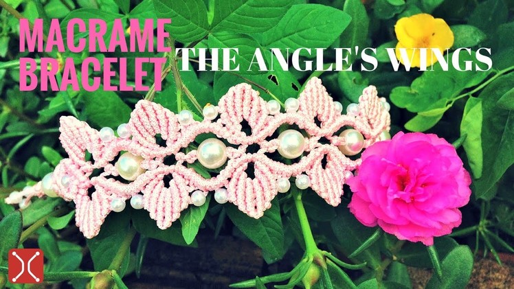 DIY macrame bracelet - the wings of angel - easy tutorial by tita