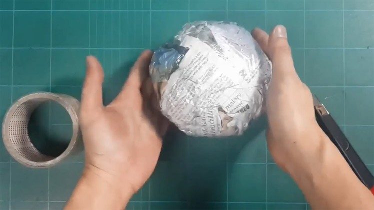DIY Paper Ball for Artificial Pomander and Topiary