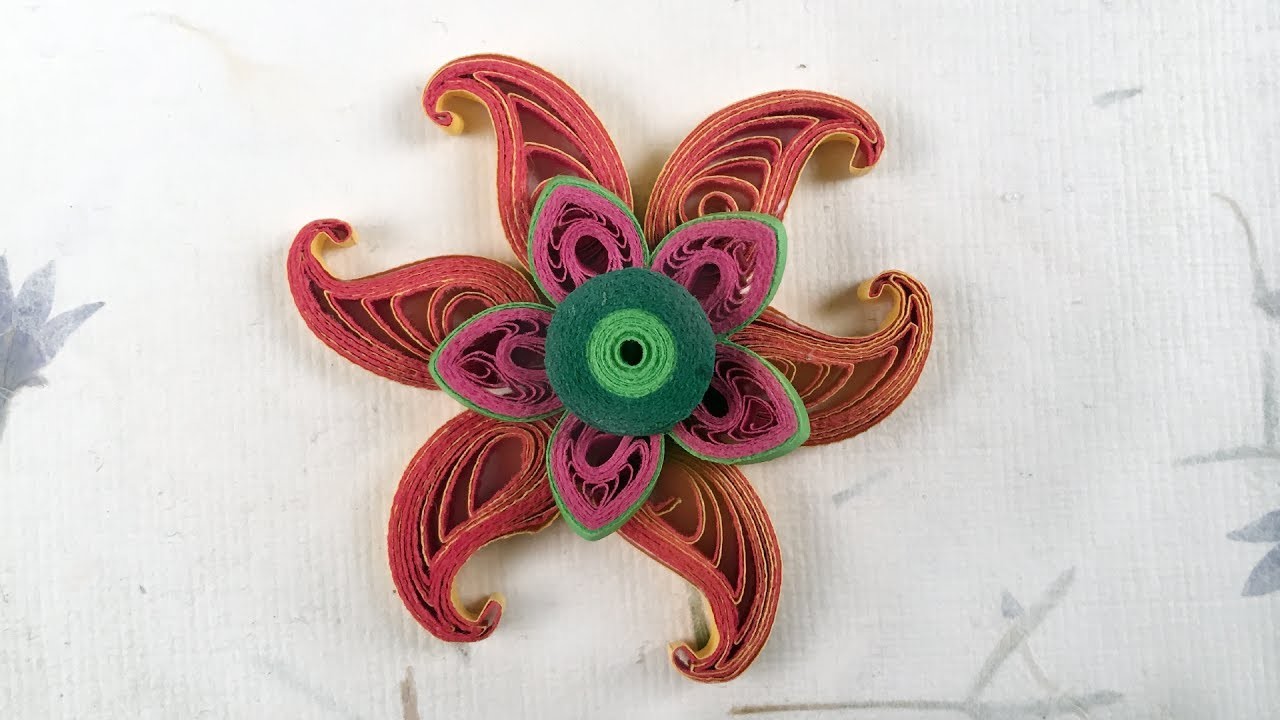 DIY Paper Quilling Tutorial: How To Make Paisley Pattern | Quilled Sunflower
