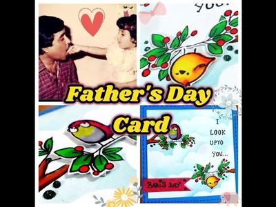 DIY - Quick Father's Day Card with Stencil Technique || Kenchi School II