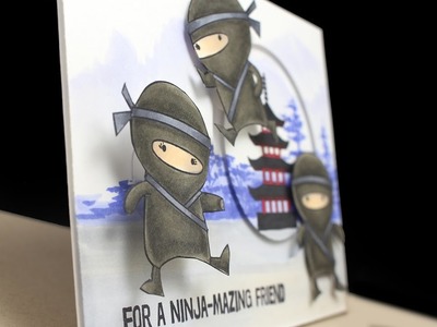 Double interactive Ninja Card
