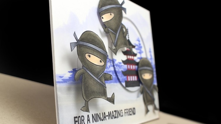 Double interactive Ninja Card