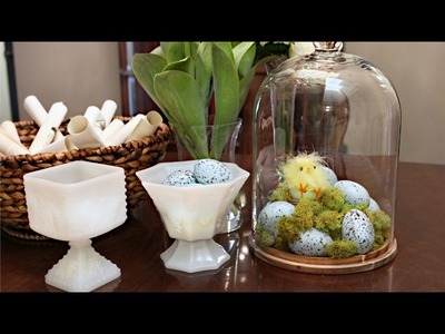 Easter Chick Cloche Decoration - Easter Decorating - Spring
