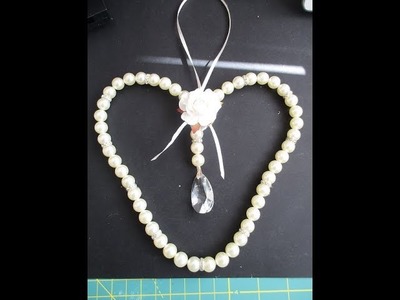 Elegant Pearl.Diamante Heartshaped Window Decoration Tutorial - jennings644