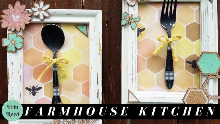 Farmhouse Kitchen Decor From Upcycled Frames