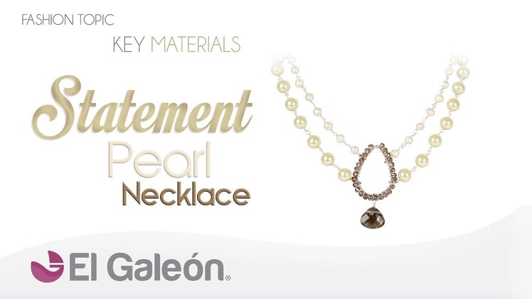 Fashion Topic El Galeón Statement Pearl Necklace (Collar con Perlas)