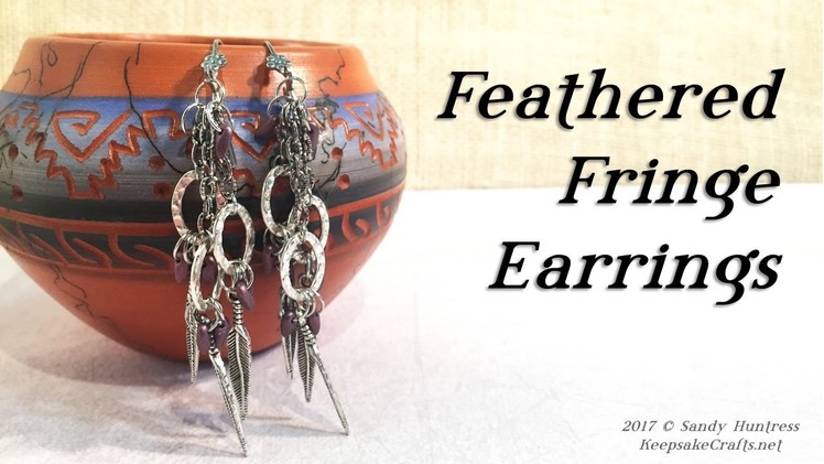 Feathered Fringe Boho Gypsy Earrings Jewelry Tutorial