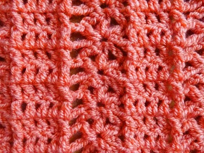 Framed Puff Crochet Stitch - Right Handed Crochet Tutorial