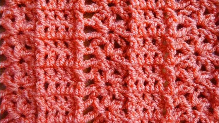 Framed Puff Crochet Stitch - Right Handed Crochet Tutorial