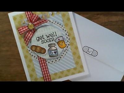 Happy Friday Series. Using Whats In Our Stash. Lawn Fawn. Get Well Card. C&CT