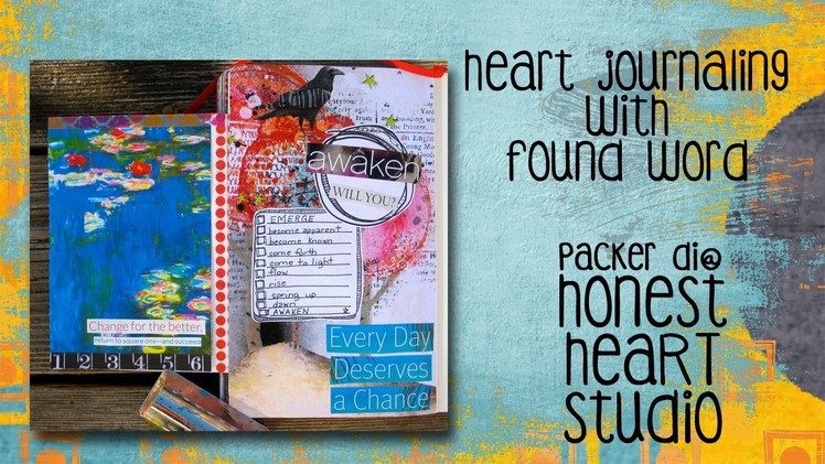Heart Journaling with Found Word - Every Day Deserves a Chance