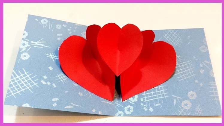 Heart Pop Up Card   How To Make Heart Pop Up Card   Rosie DIY