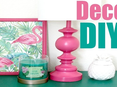 Home Decor DIYs! Pink.Tropical Ideas
